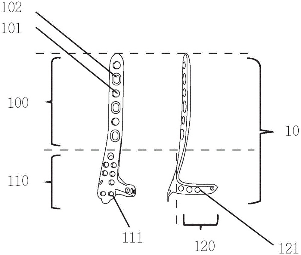 Tibia remote end fixing device