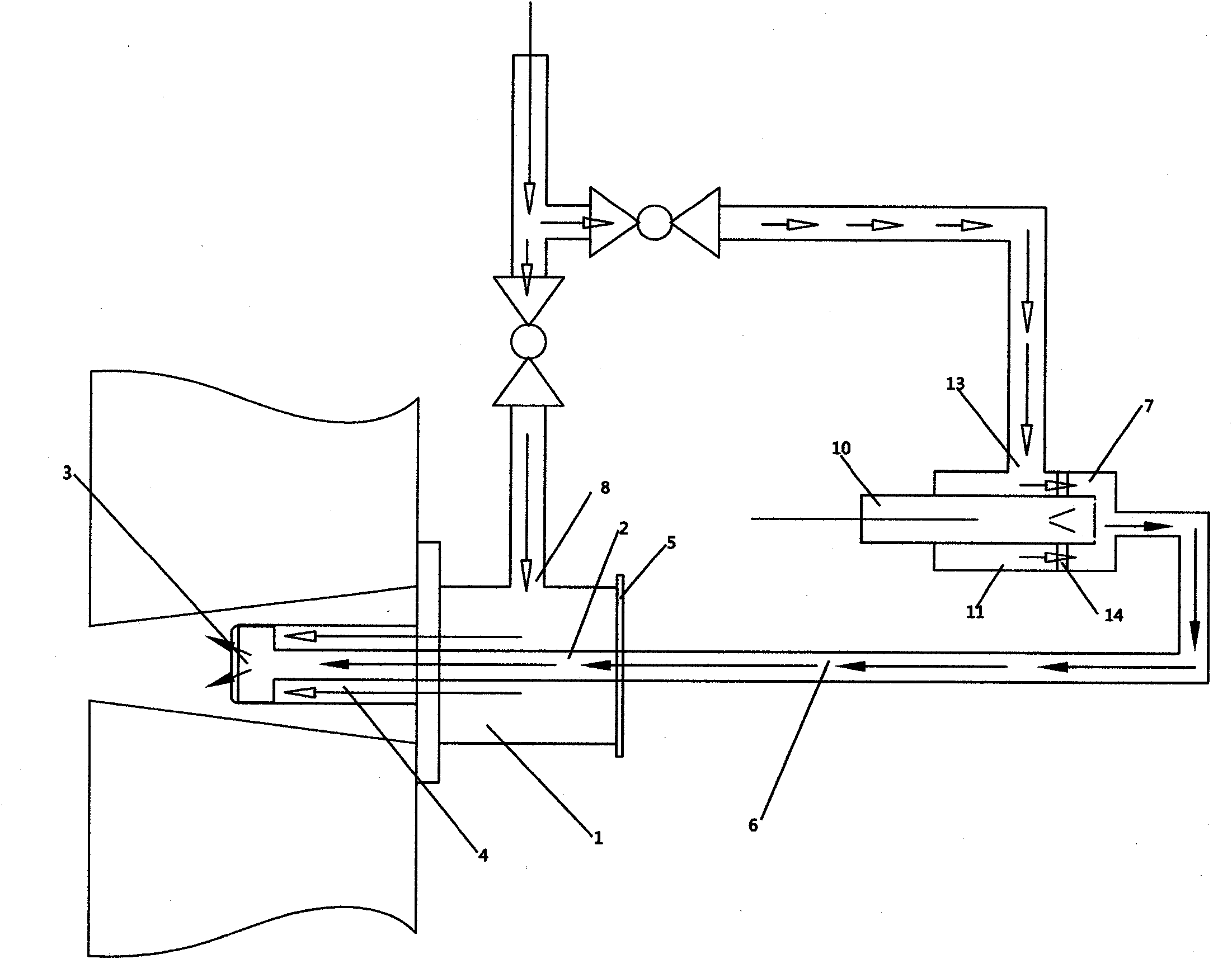 Working method and device of pre-mixing type secondary combustor