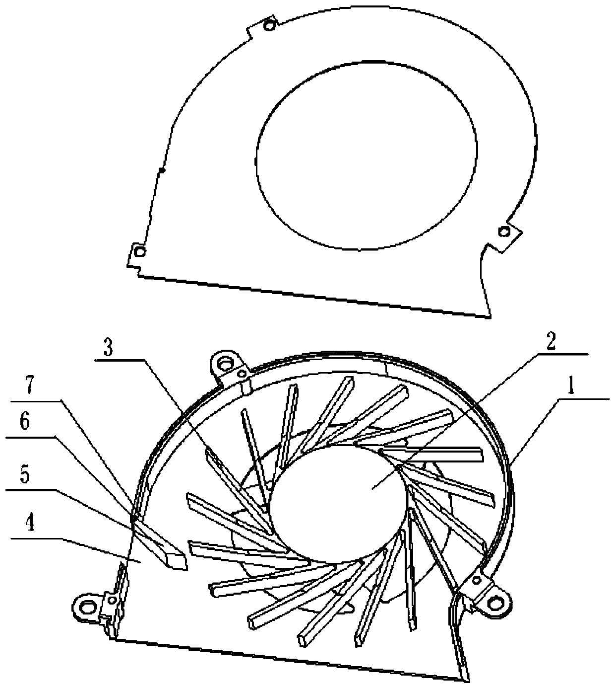 Dust removing fan