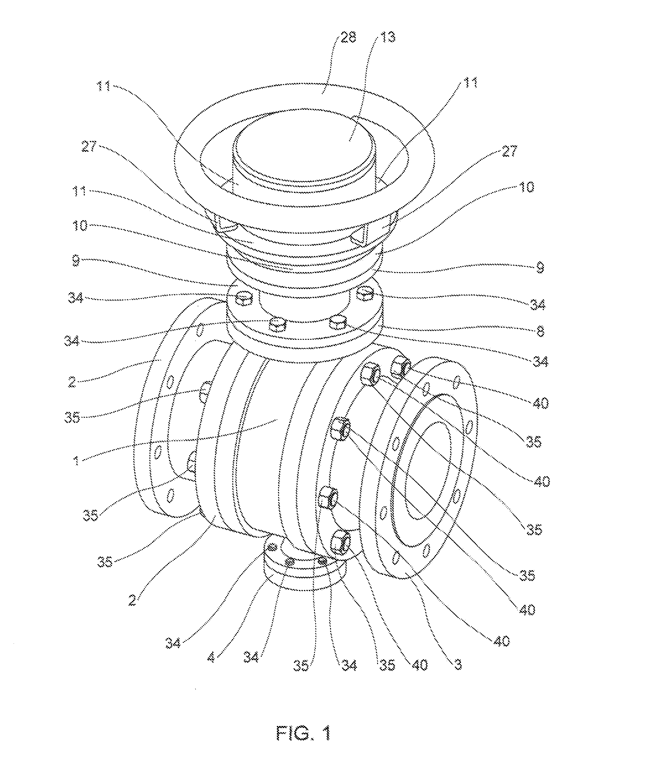 Rotary valve adapter assembly with planetary gear system