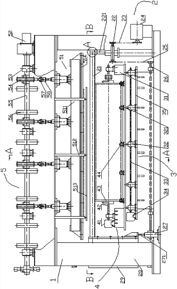 Small diameter felt cover needling machine