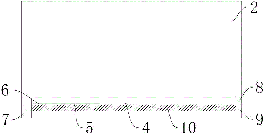 Moving, connecting and fixing device for wood-plastic wall board plastic die