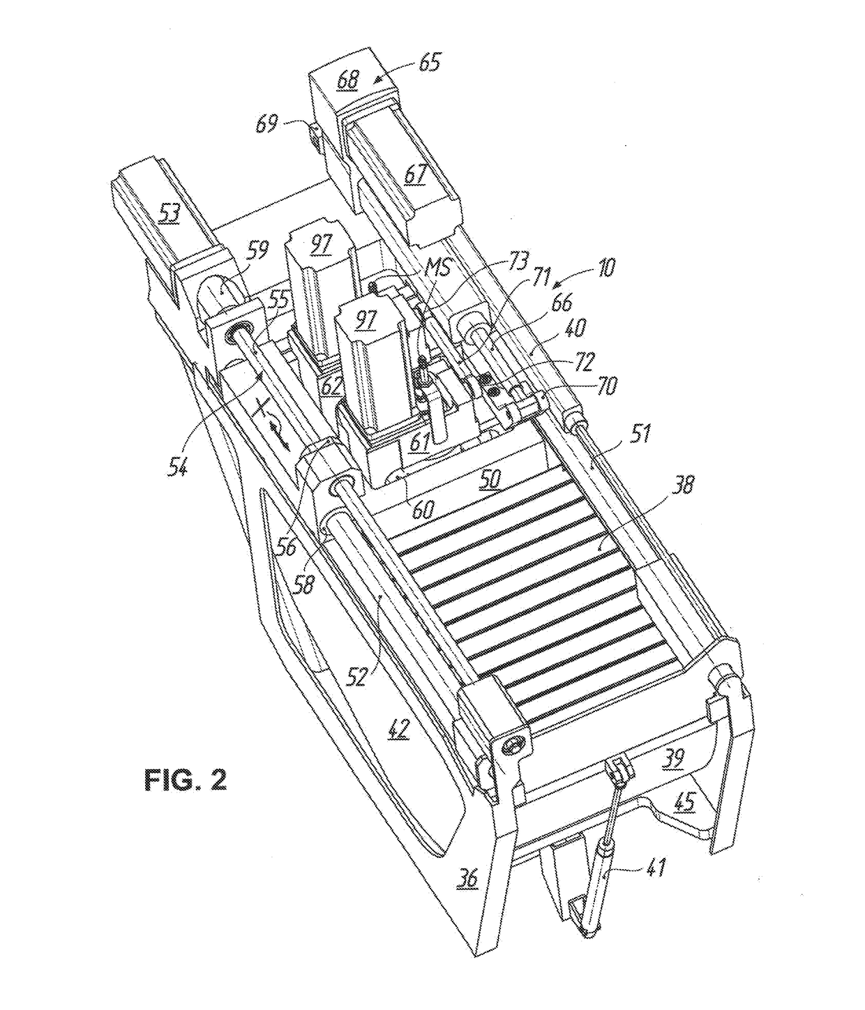 Device for fine processing of optically effective surfaces on, in particular, eyeglass lenses