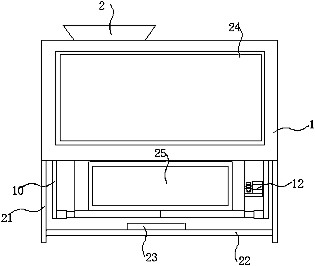 Mechanical-type crushing mechanism facilitating feeding and discharging