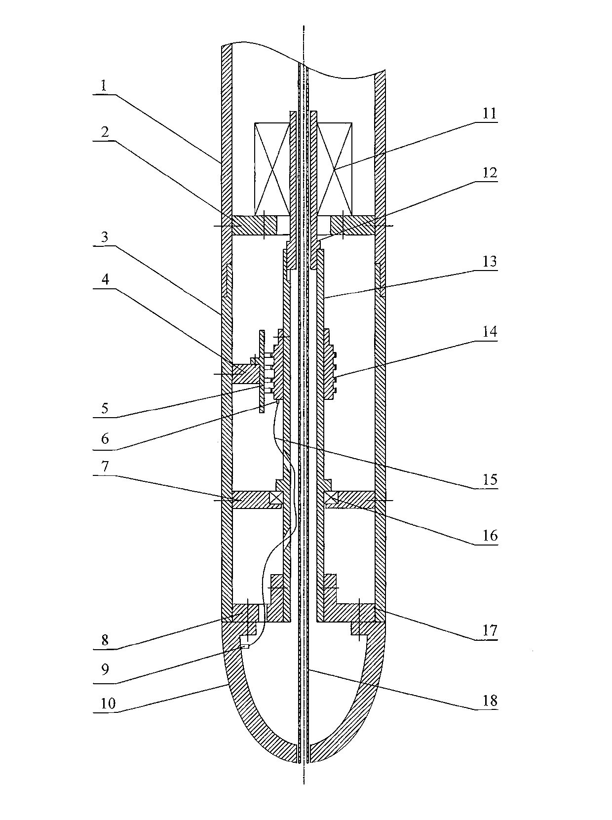 Rotary hot-melting drill bit