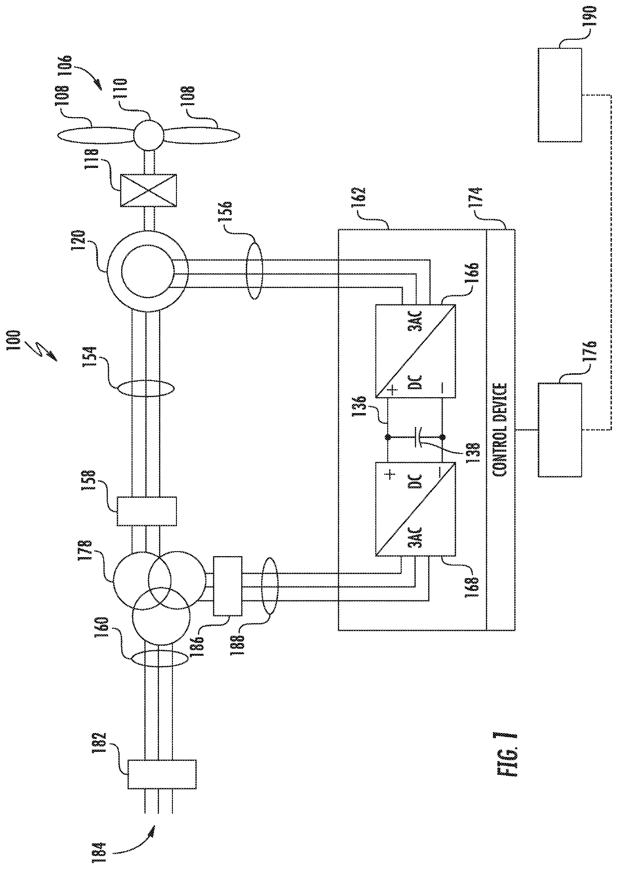 Allocating reactive power production for doubly fed induction generator wind turbine system