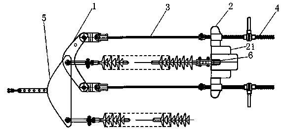 Fixture for replacing strain insulator string