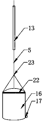 Unmanned aerial vehicle loaded automatic water sampling device