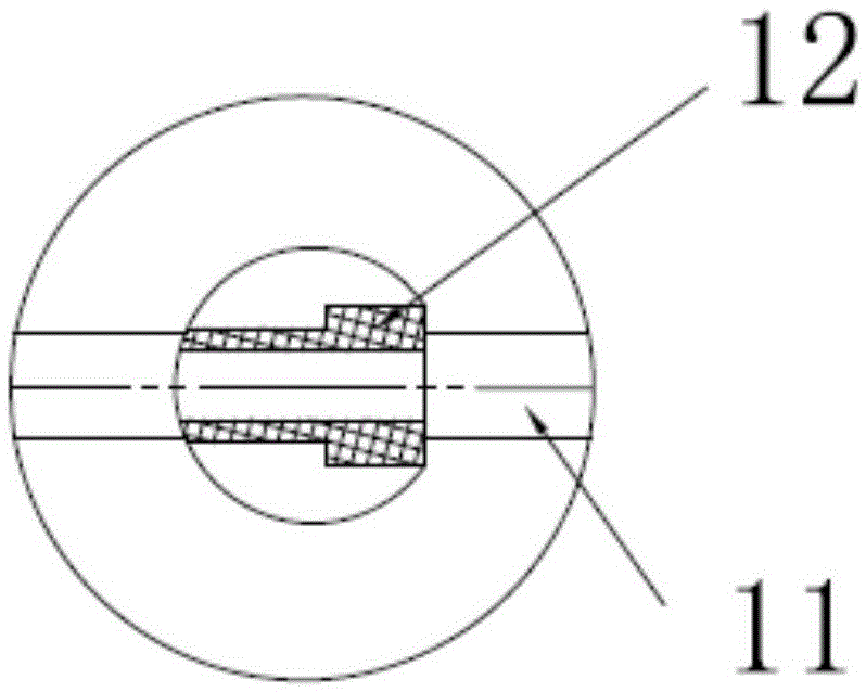 Tool for performing exposed type back wiring on pipe body