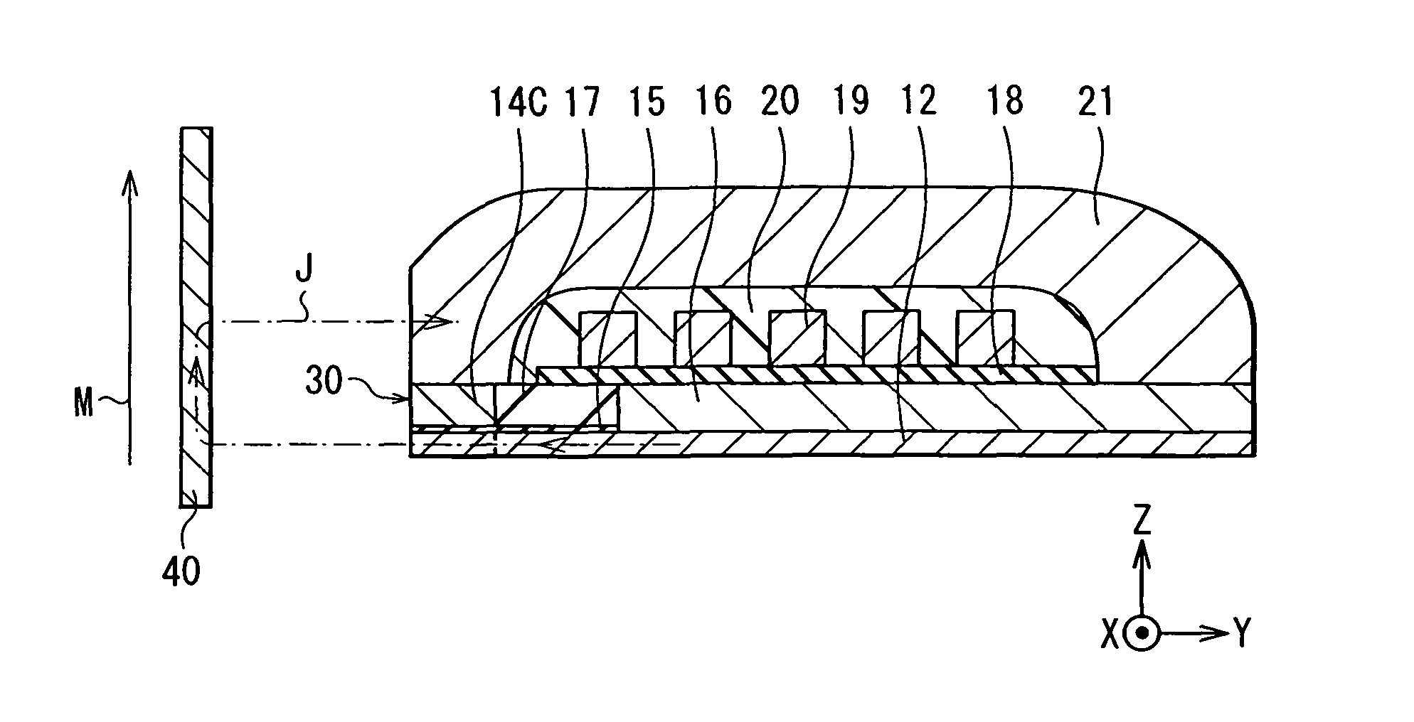 Perpendicular magnetic write head and magnetic write device