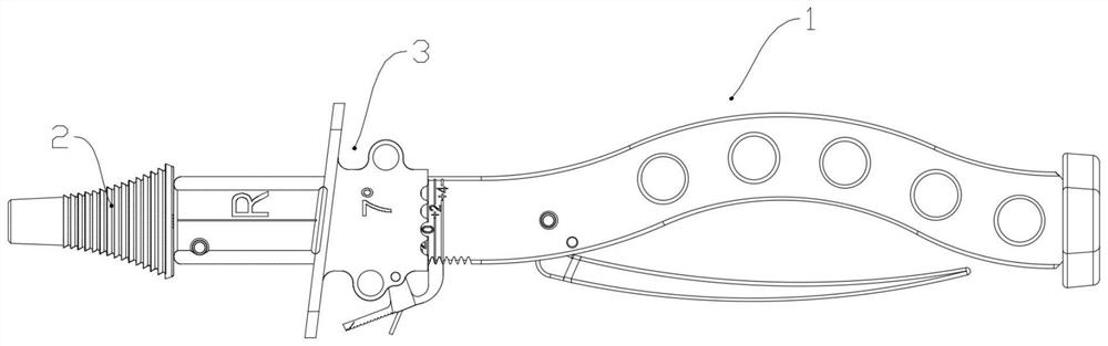 Pull limiting system for knee joint revision