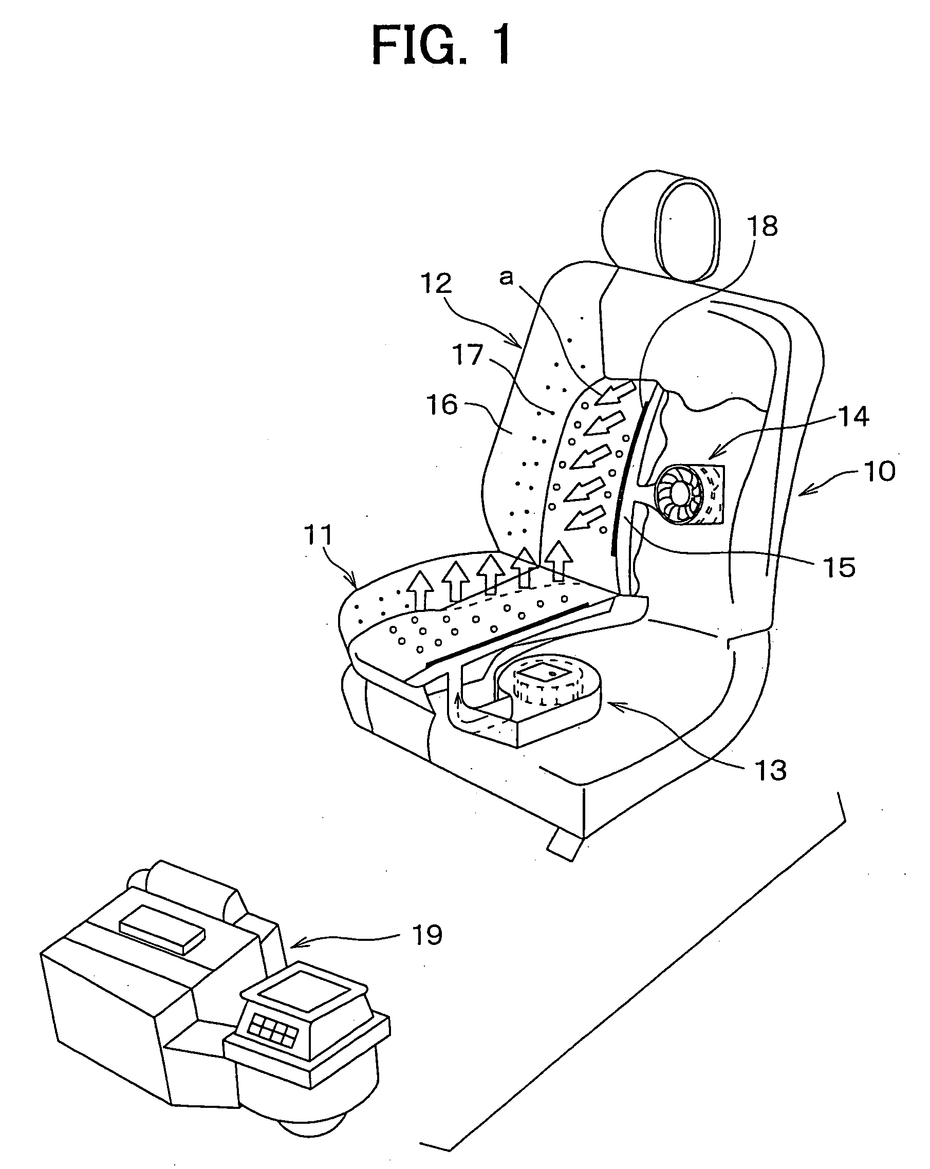 Vehicle seat air conditioning system