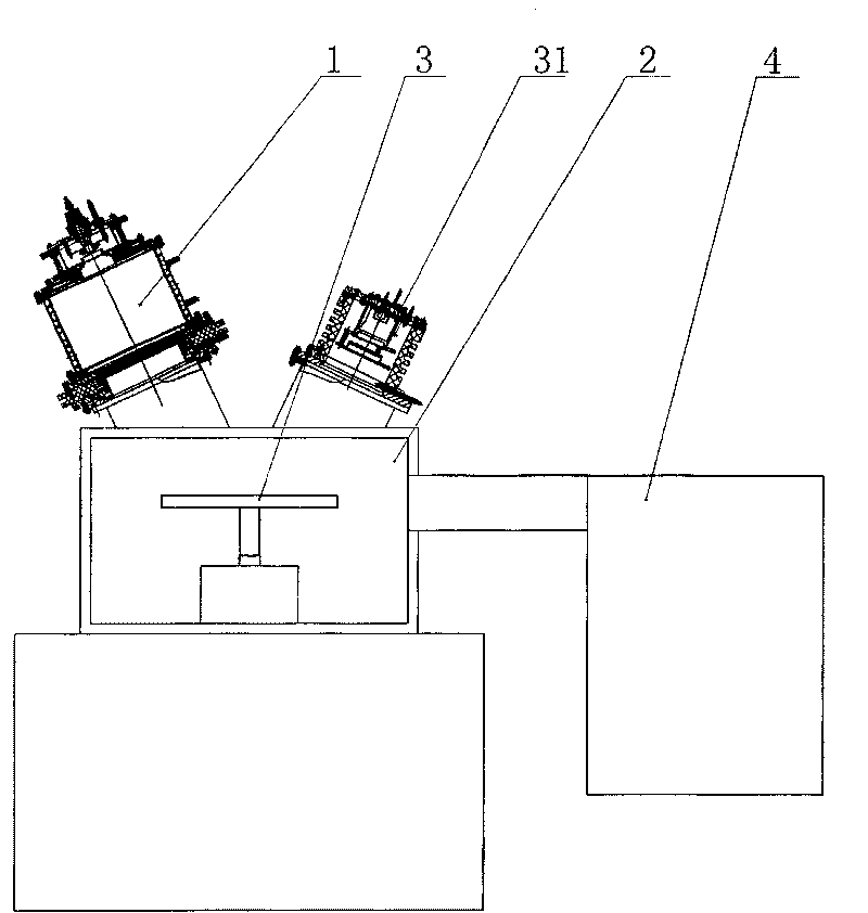 Metal gas mixing ion injector