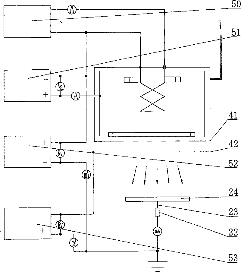 Metal gas mixing ion injector