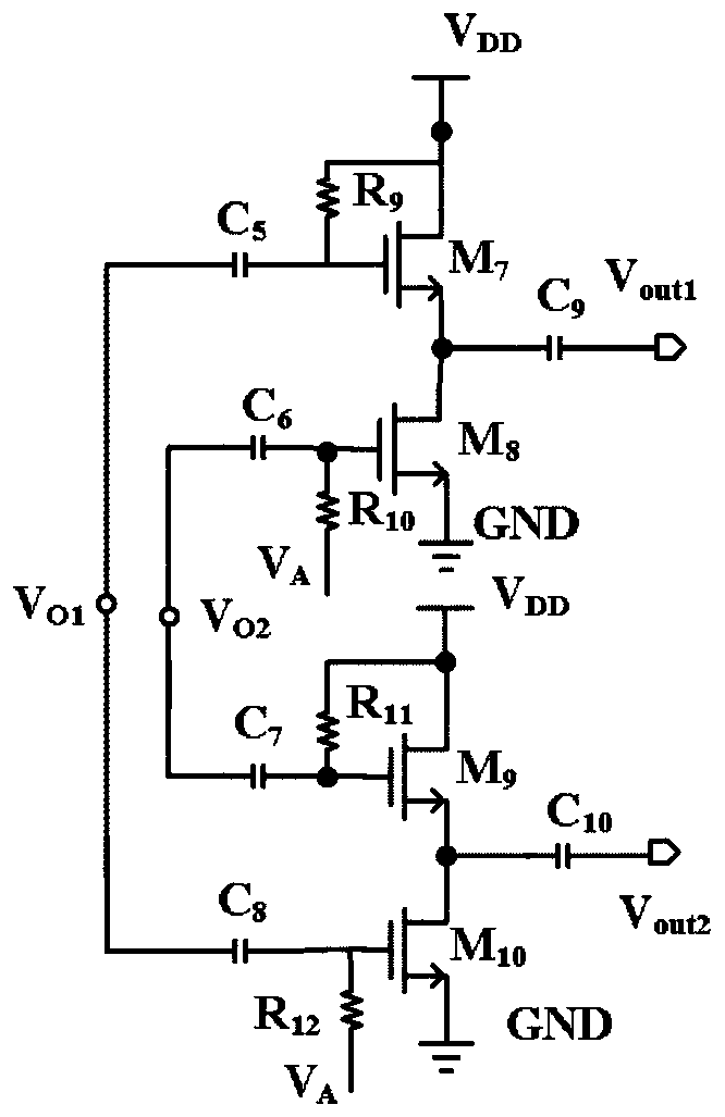 Broadband CMOS second-order active balun amplifier