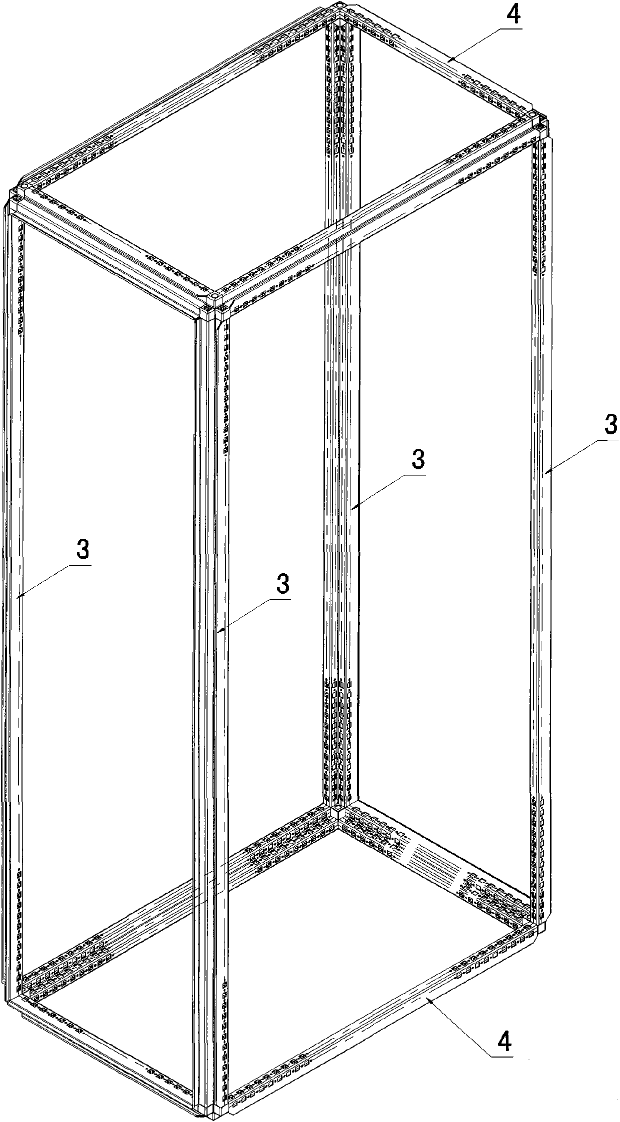 Cabinet framework convenient for assembly and assembly method thereof