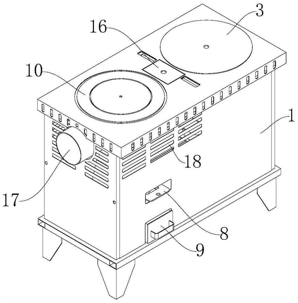 Civil safe anti-backfire biomass cooking and heating furnace