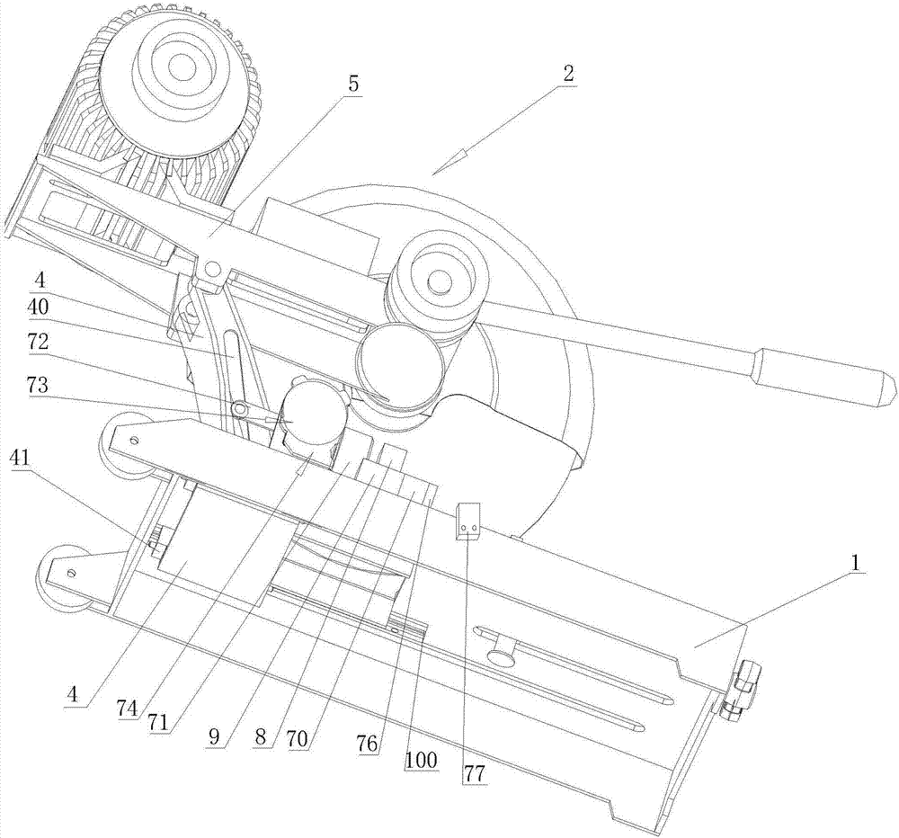 Automatic moving dovetail type grinding wheel cutting machine