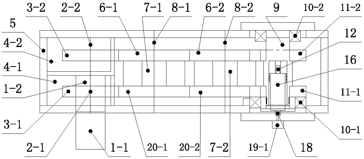 Hydraulic vibropiling hammer box with adjustable eccentricity