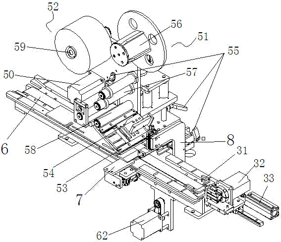 Automatic adhesive sticking equipment