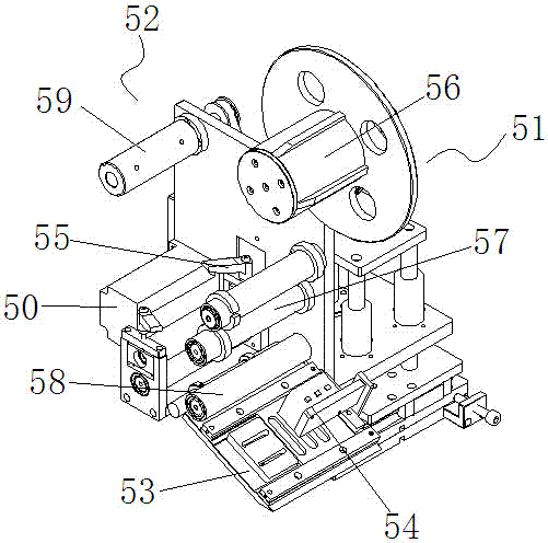 Automatic adhesive sticking equipment