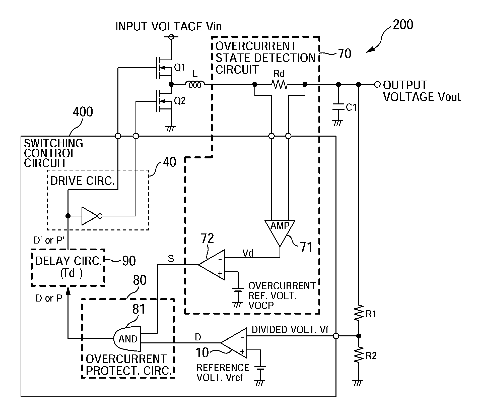 Switching Control Circuit and Self-Excited DC-DC Converter