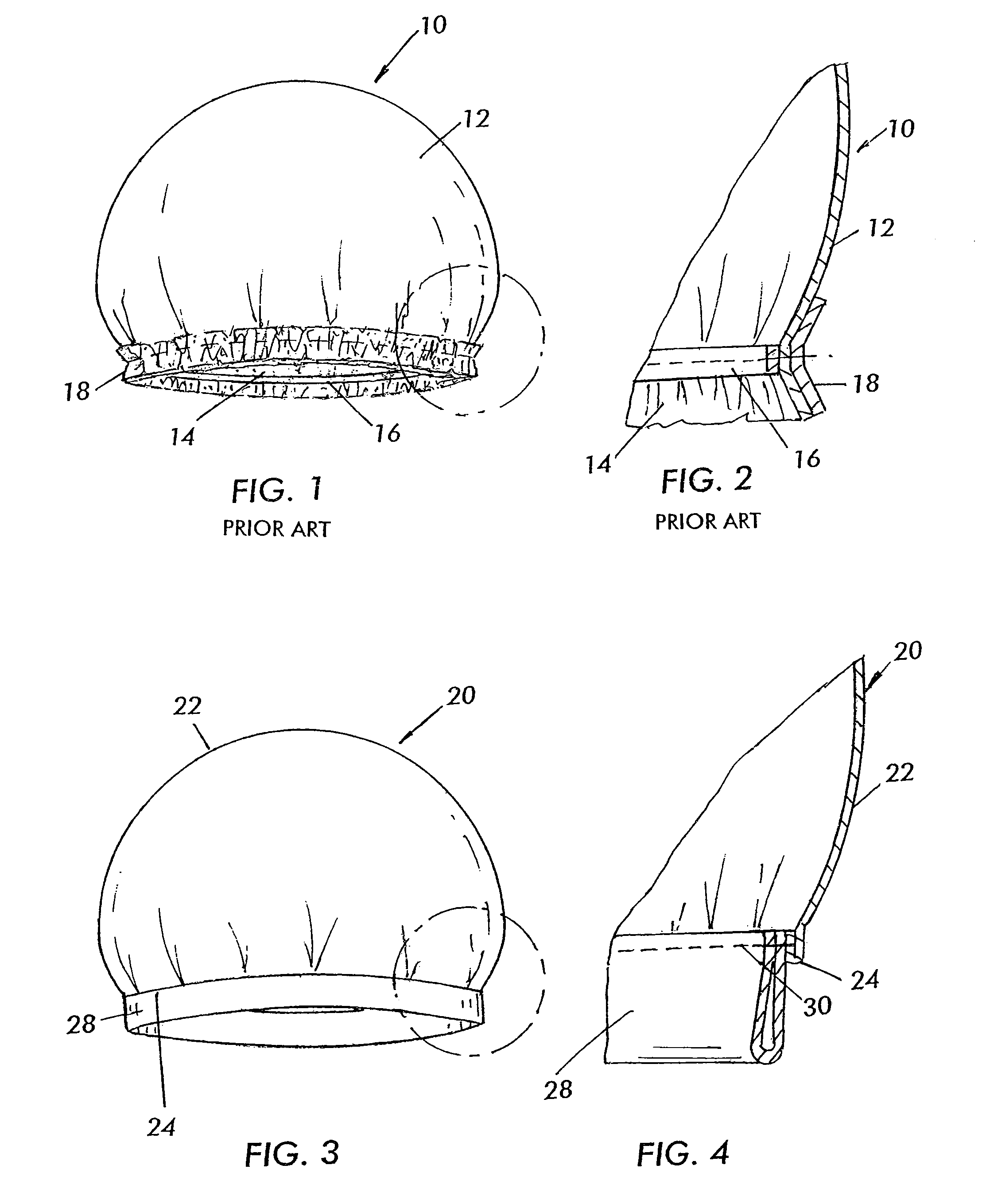 Bonnet with spandex elastic strip