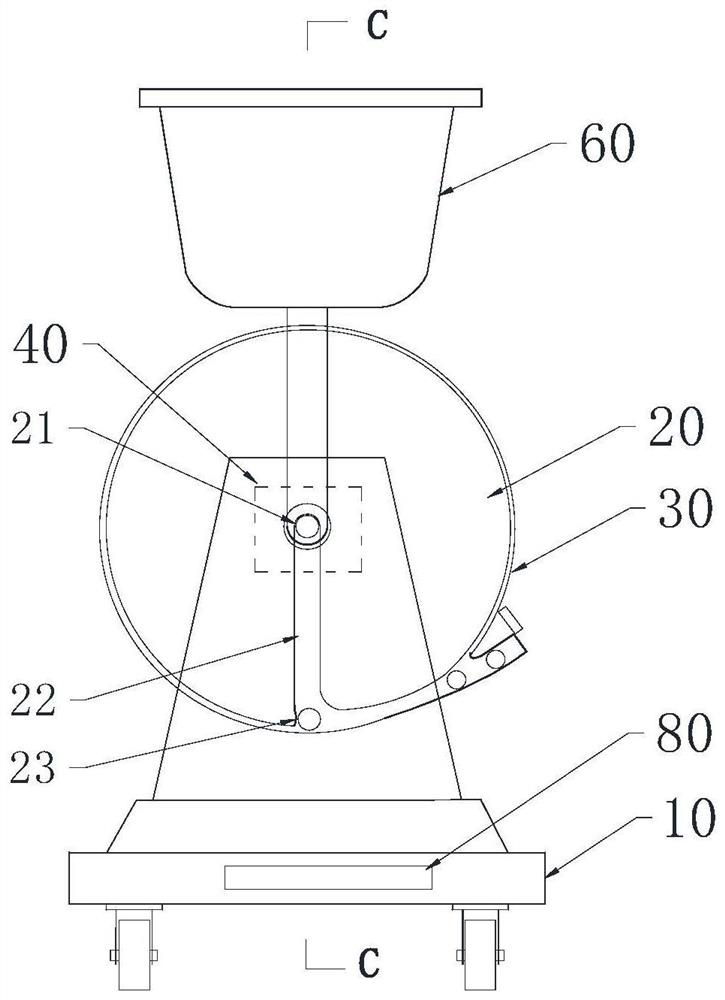 A wide-angle table tennis intelligent ball machine