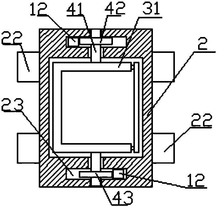 Mechanical washing device for electronic components