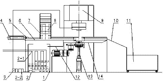 Rotary lifting-type gear sleeve automatic high frequency quenching device