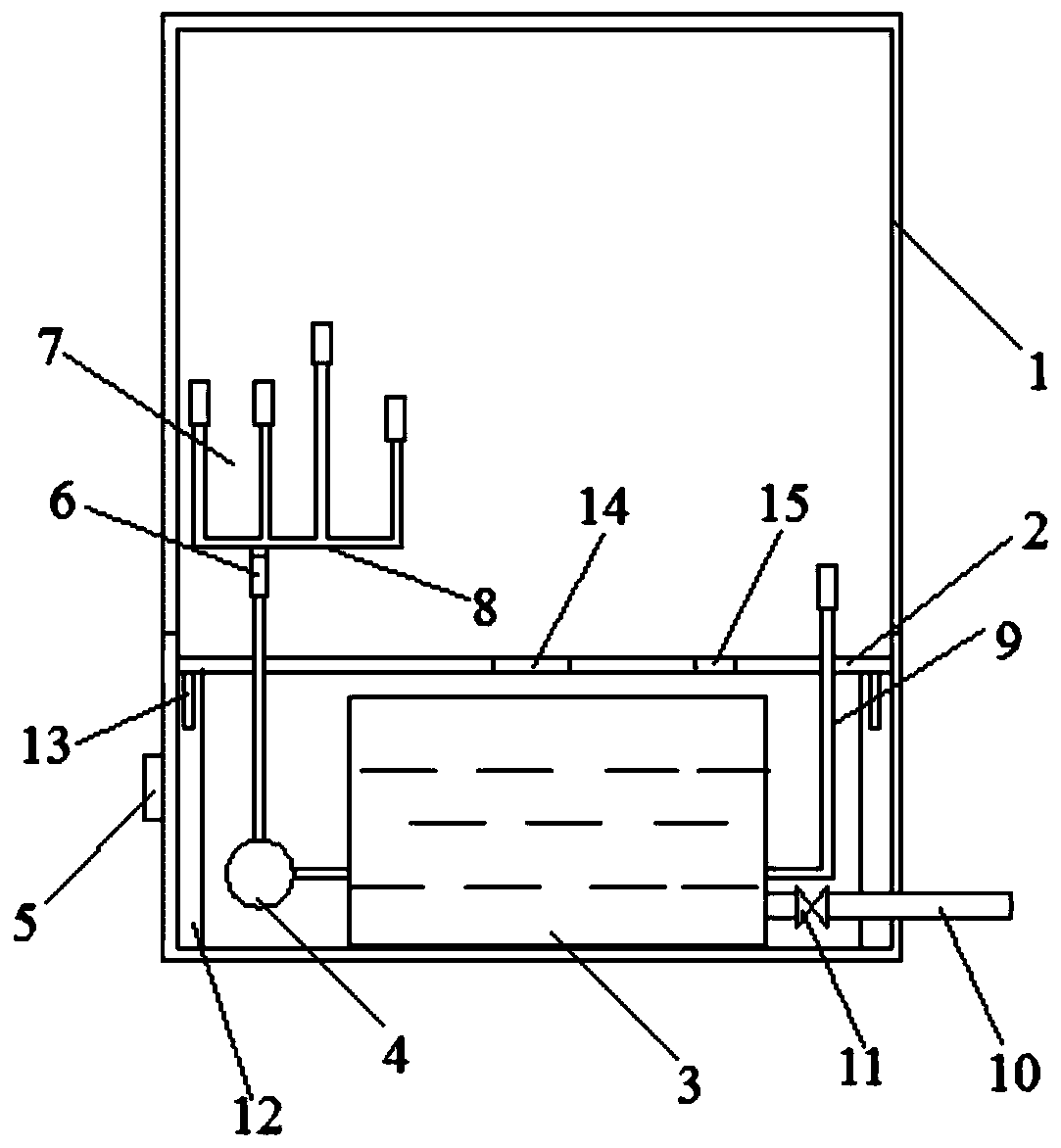 Display cabinet for displaying water culture heritages