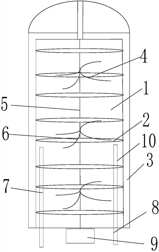 Reaction container capable of reducing reaction time of chemical raw materials