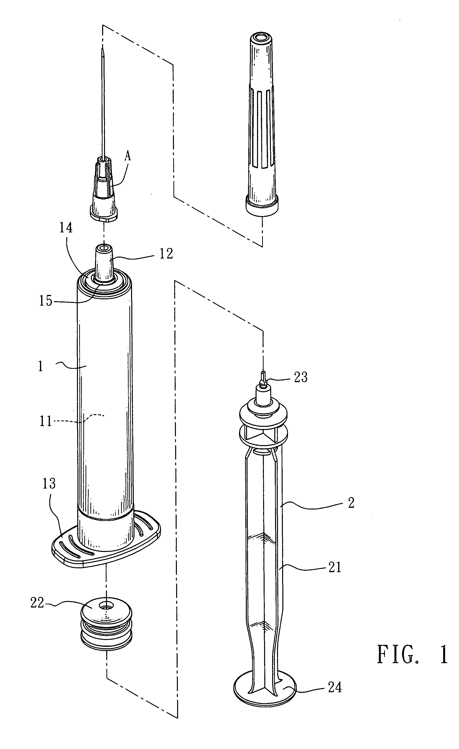 Self-destructive safety syringe