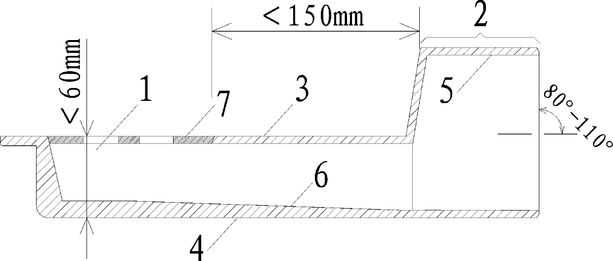 Building non-descending board same-floor drainage floor drain