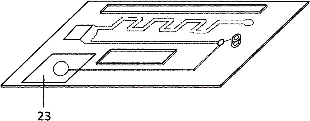 Magnetic particle chemiluminescence double-layer micro-fluidic chip used for whole-blood sample detection