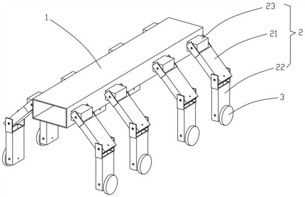 Complex space obstacle crossing robot