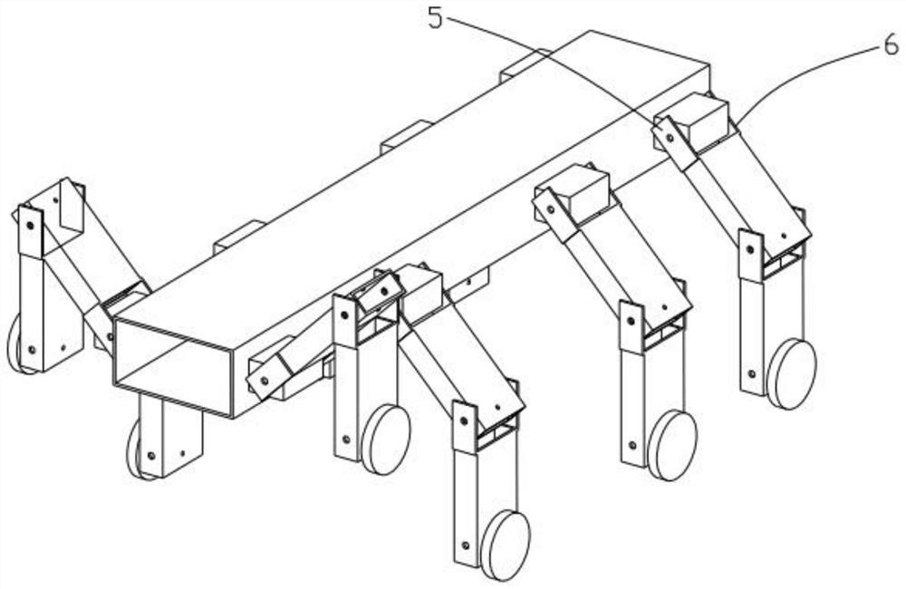 Complex space obstacle crossing robot