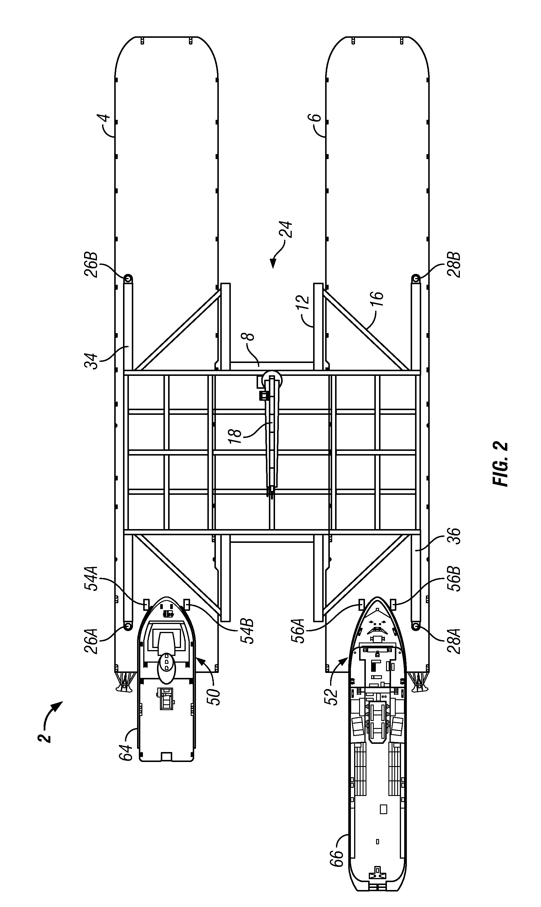 Offshore wind turbine installation vessel