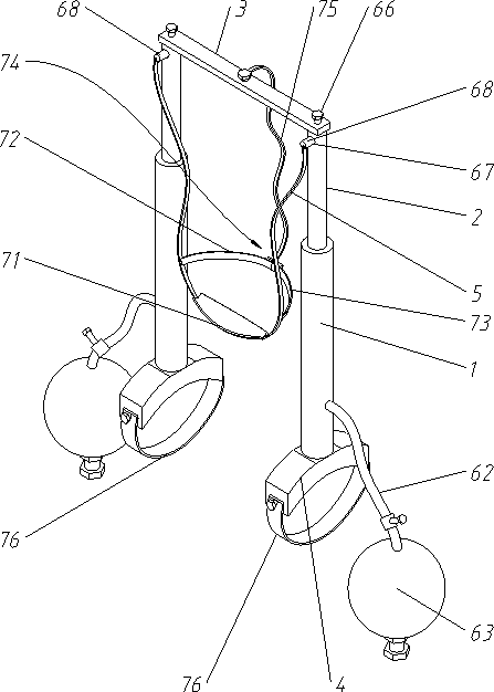 Mini-pneumatic self-help cervical vertebra correction and extension apparatus