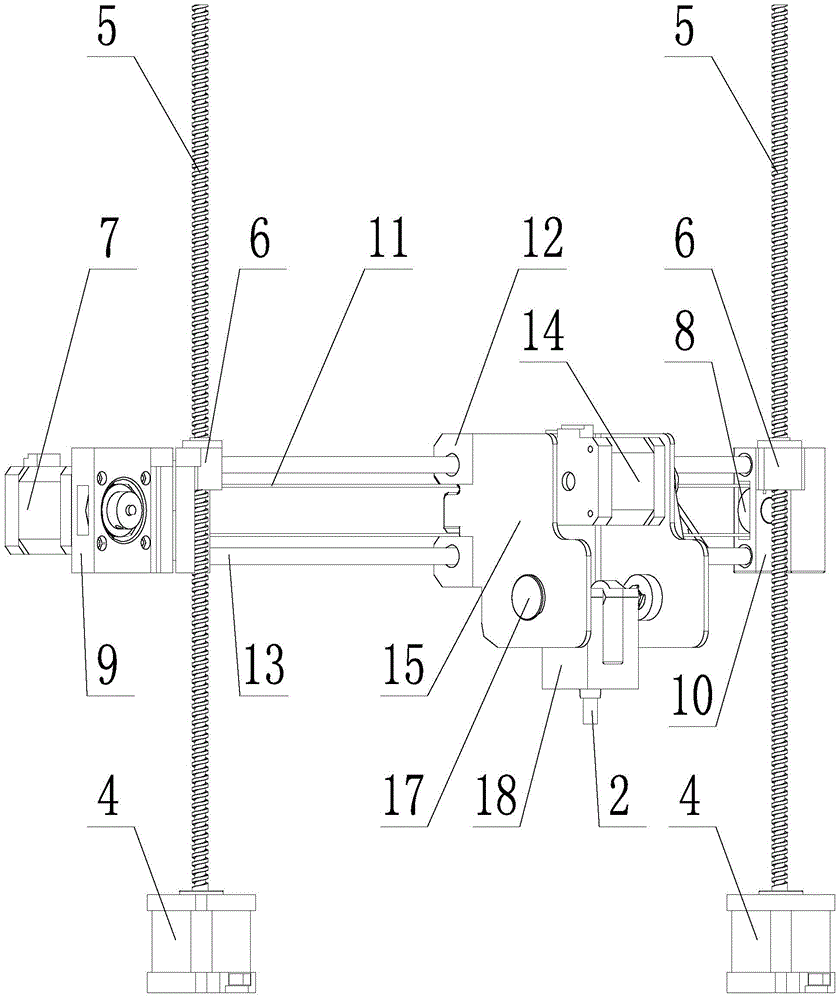 A five-axis linkage food 3D printer