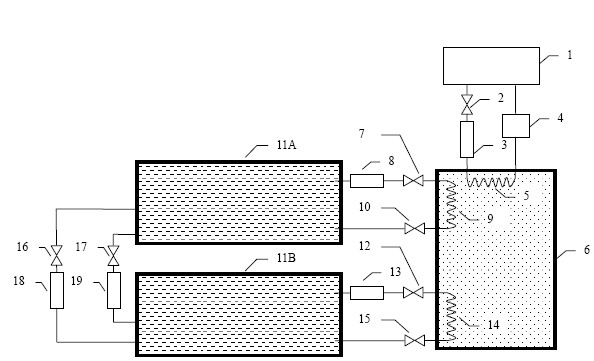 Method and device for keeping fresh aquatic products by cold accumulation on board