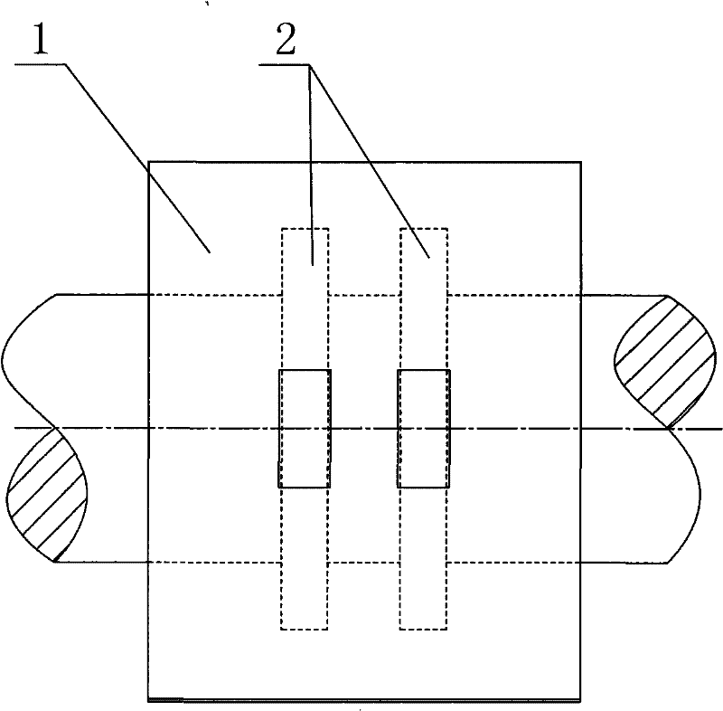 Method for repairing collecting ring on line