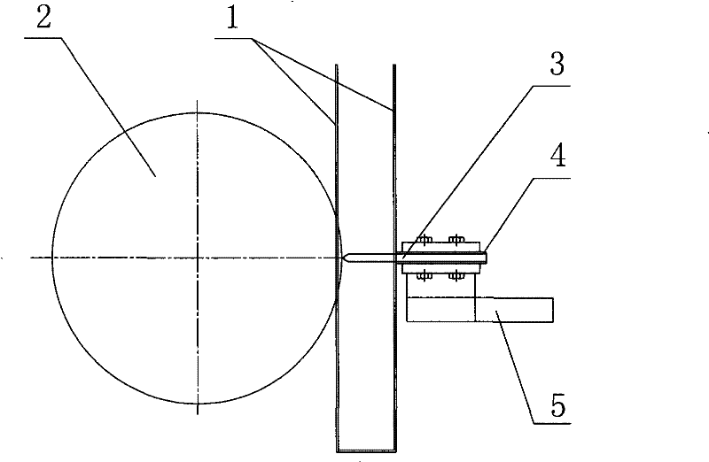 Method for repairing collecting ring on line