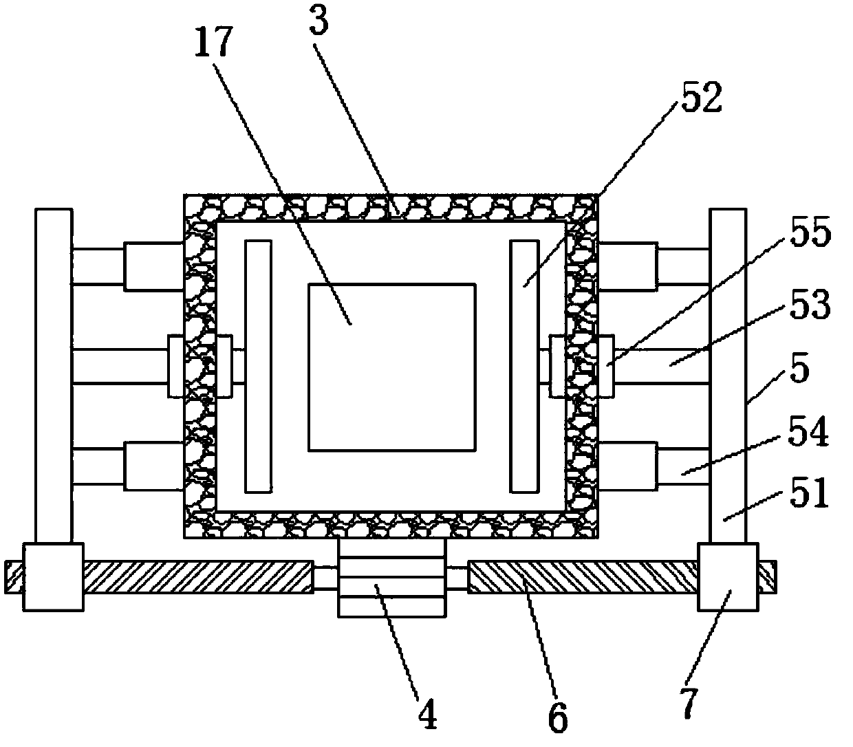 Rapid waste recycling device of 3D printer