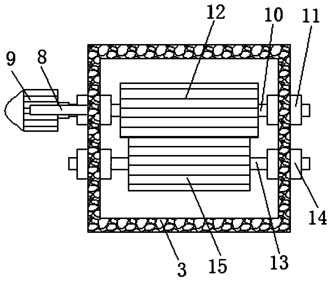 Rapid waste recycling device of 3D printer