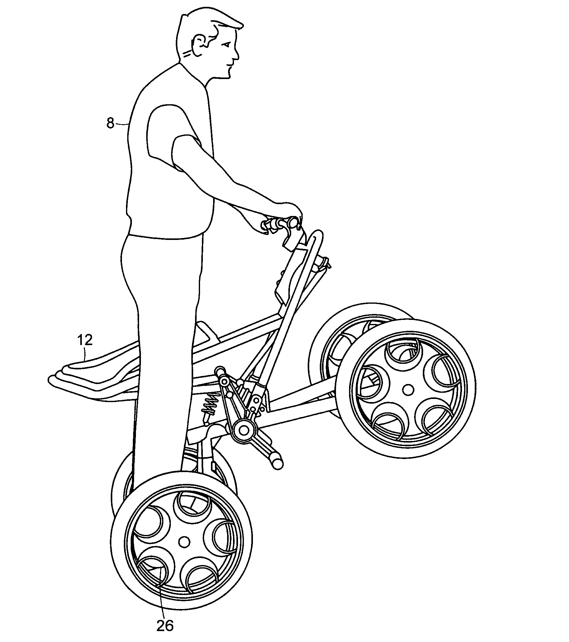 Vehicle control by pitch modulation