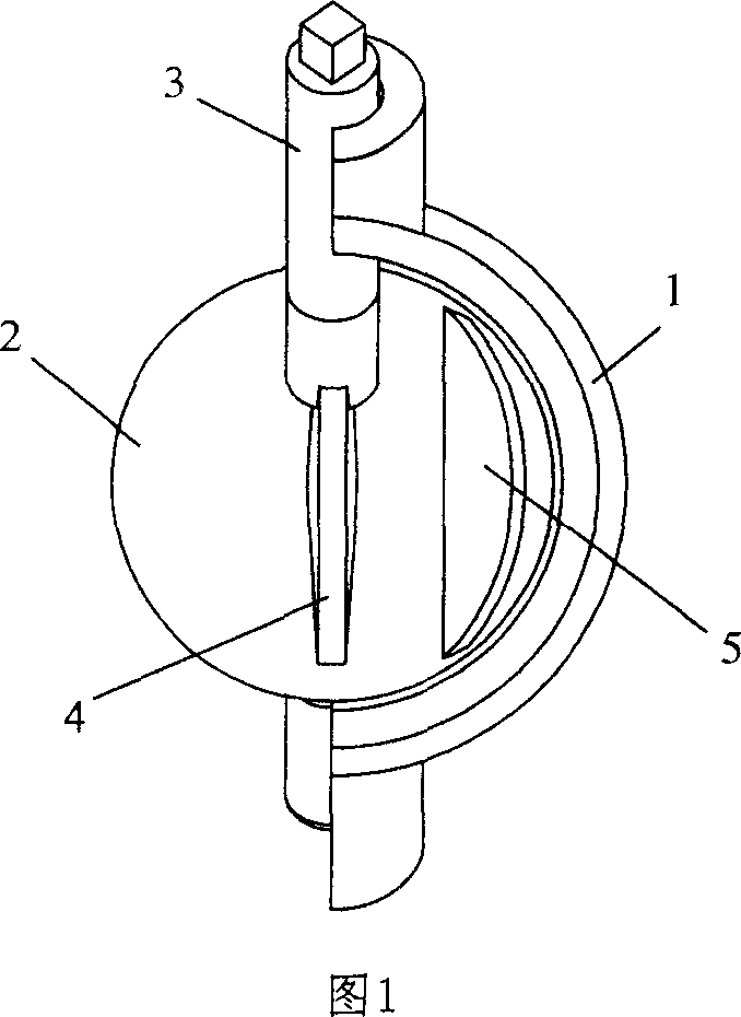 Butterfly valve core and butterfly valve thereof