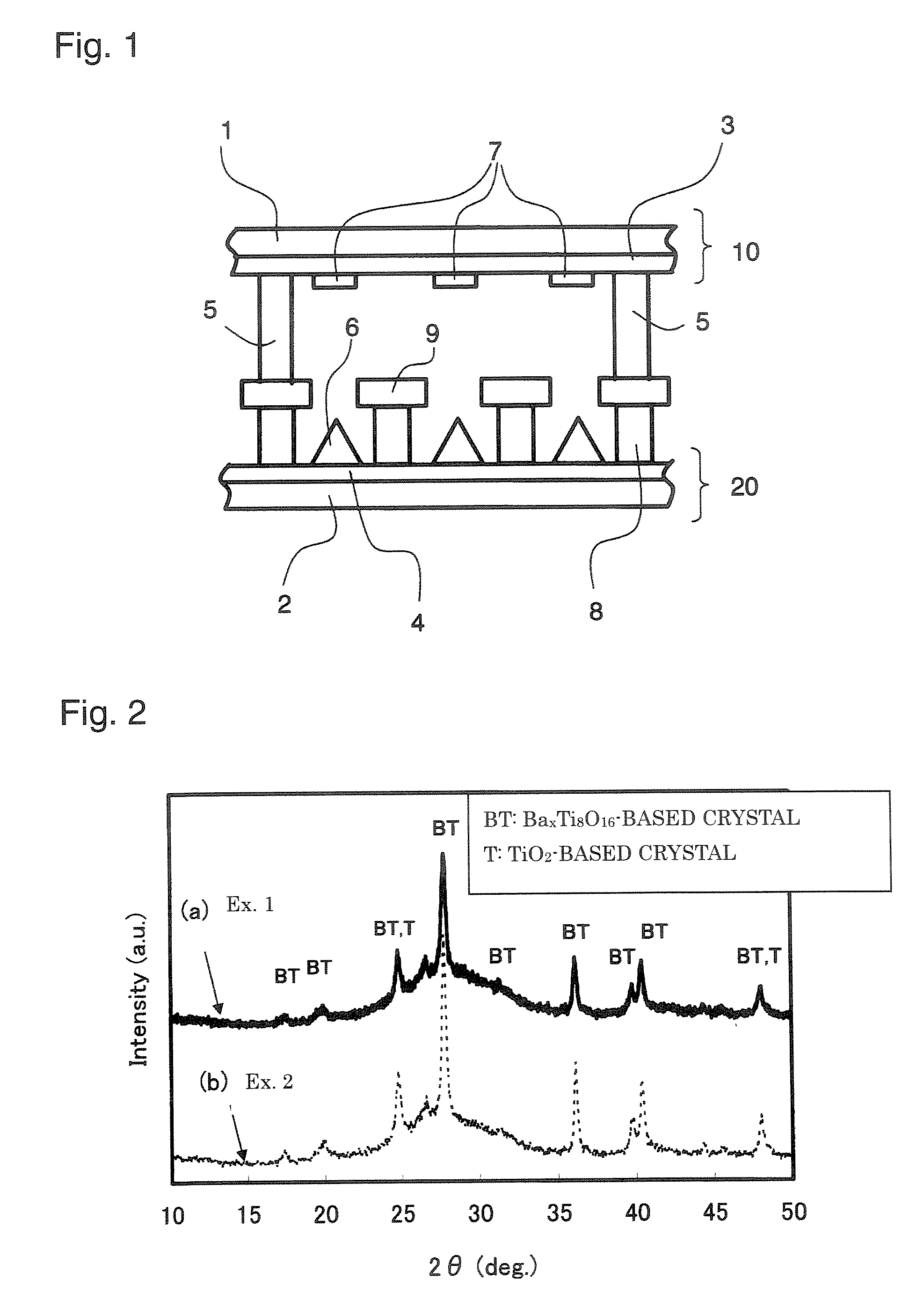 Crystallized glass spacer for field emission display and method its production