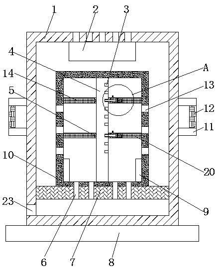 Intelligent wardrobe with dehumidifying function