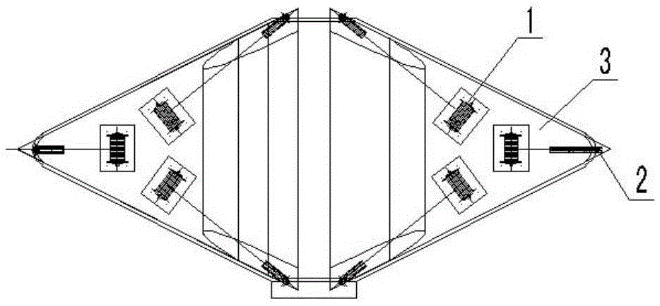 Overhaul system for three-dimensional variable-cross-section A-shaped inclined steel box main tower and control method thereof